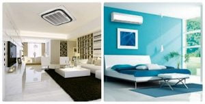 So sánh máy lạnh treo tường và máy lạnh âm trần